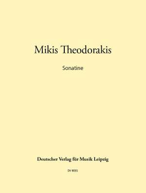 Theodorakis: Sonatine pour Piano