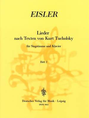 Eisler: Tucholsky - Lieder  Heft 2