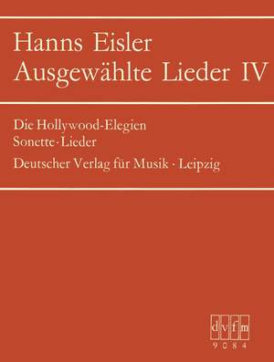 Eisler: Ausgewählte Lieder 4