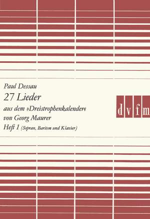 Dessau: 27 Lieder"3-Strophenkalender"1