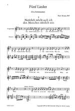 Dessau: Fünf Lieder Product Image