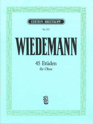 Wiedemann: 45 Etüden für Oboe