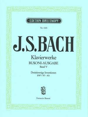 Bach, JS: Dreistimmige Inventionen