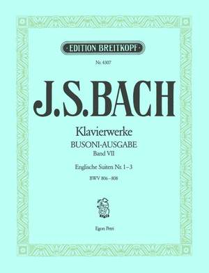 Bach, JS: Englische Suiten, Nr. 1-3