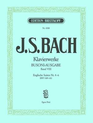 Bach, JS: Englische Suiten, Nr. 4-6