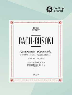 Bach, JS: Englische Suiten, Nr. 4-6