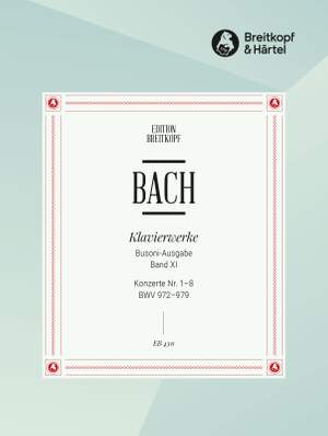 Bach, JS: Konzerte versch. Meistern 1-8