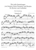 Bach, CPE: Die 6 Sammlungen, Heft 1 Wq 55 Product Image