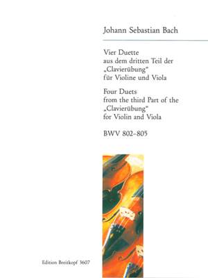 Bach, JS: Vier Duette aus BWV 802-805