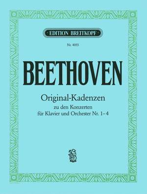 Beethoven: 8 Kadenzen zu Konzerte Nr.1,2,3,4