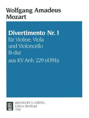 Mozart: Divertimento KVAnh229(439B) Nr. 1