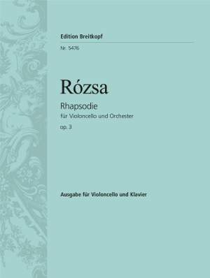 Rozsa: Rhapsodie op. 3