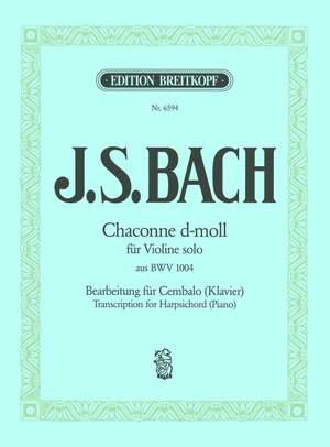 Bach, JS: Chaconne d-moll aus BWV 1004