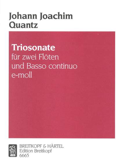 Quantz: Triosonate e-moll