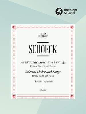 Schoeck: Ausgew. Lieder und Gesänge III