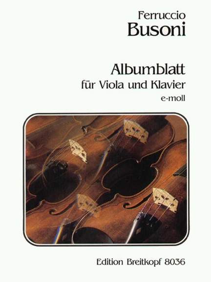 Busoni: Albumblatt