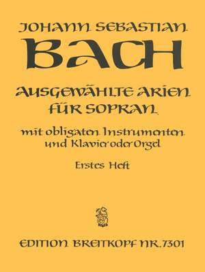 Bach, JS: Ausgewählte Arien für Sopran 1