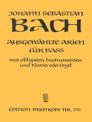 Bach, JS: Ausgewählte Arien für Bass