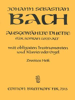 Bach, JS: Ausgew. Duette Sopran u. Alt 2