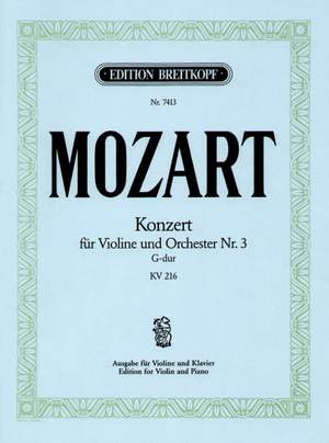 Mozart: Violinkonzert 3 G-dur KV 216