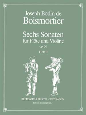 Boismortier: Sechs Sonaten op. 51, Heft 2