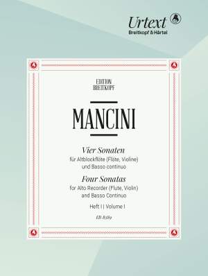 Mancini: Vier Sonaten I c-moll,a-moll