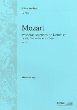 Mozart: Vesperae de Dominica KV 321