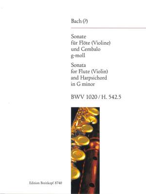 Bach, JS: Sonate g-moll BWV 1020