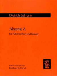 Erdmann: Akzente A für Altsax + Klavier