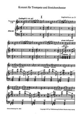 Kurz: Trompetenkonzert op. 23