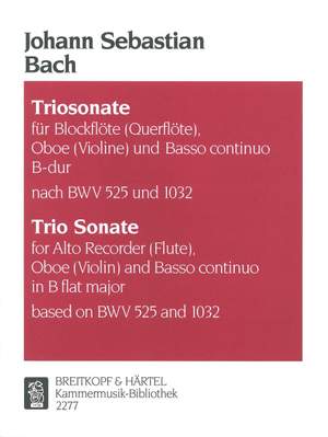 Bach, JS: Triosonate B-dur