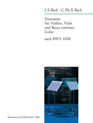 Bach: Triosonate G-dur nach BWV 1038 (Rekonstruktion)
