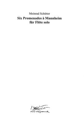 Schütter: 6 Promenades à Mannheim