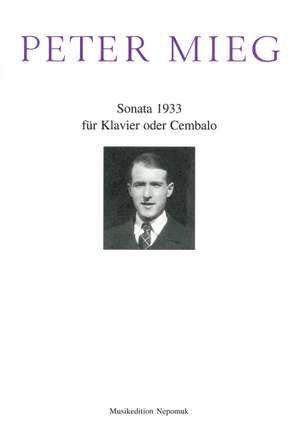 Mieg: Sonate 1933
