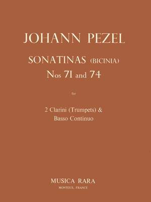 Pezel: Sonatinen 71 und 74