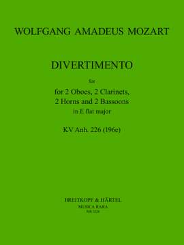 Mozart: Divertimento in Es KV Anh.226