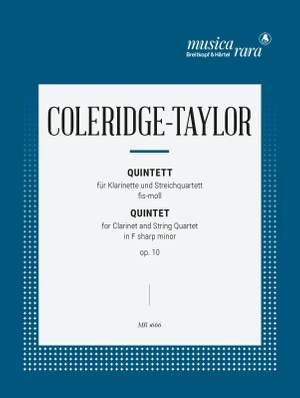 Coleridge-Taylor: Quintett in fis-moll op. 10