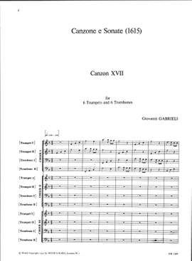 Gabrieli: Canzone e Sonate (1615) Nr.17