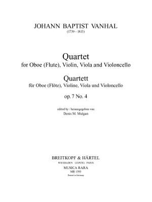 Vanhal: Quartett op. 7/4
