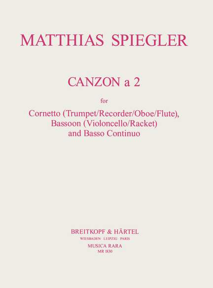 Spiegler: Canzon a 2
