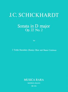Schickhardt: Sonate in D op. 22/2