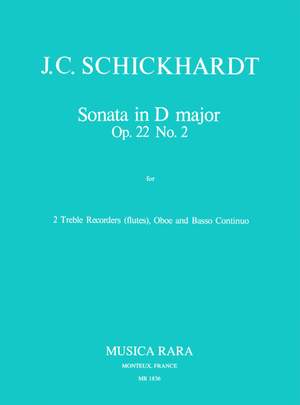 Schickhardt: Sonate in D op. 22/2