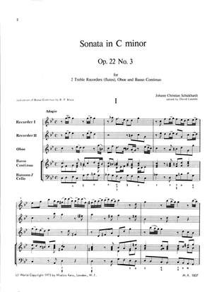 Schickhardt: Sonate in c op. 22/3