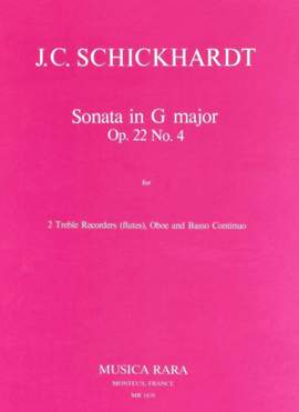 Schickhardt: Sonate in G op. 22/4