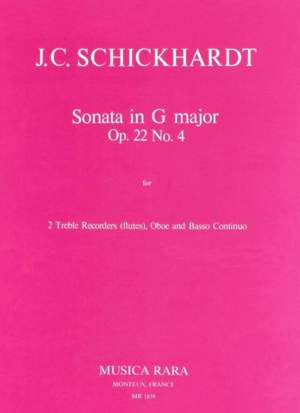 Schickhardt: Sonate in G op. 22/4