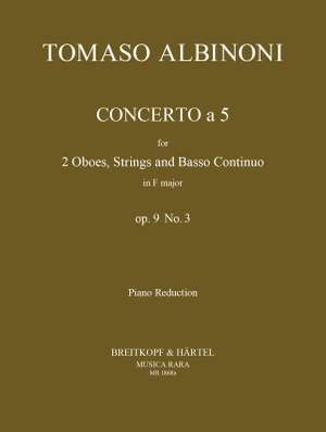 Albinoni, T: Concerto a 5 in F op. 9/3