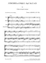 Albinoni, T: Concerto a 5 in D op. 9/12 Product Image