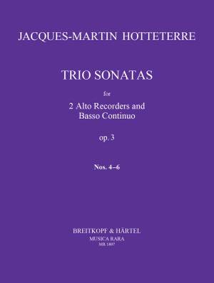 Hotteterre: Triosonaten op. 3/4-6