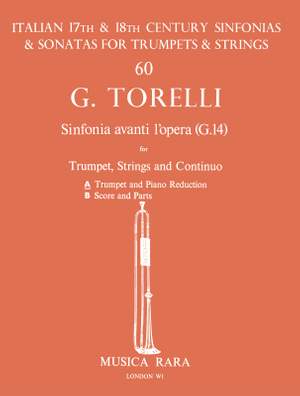 Torelli, G: Sinfonia avanti l'Opera