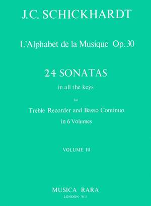 Schickhardt: L'Alphabet: Sonaten op.30/9-12
